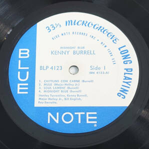 US BLUE NOTE BLP 4123 オリジナル Midnight Blue / Kenny Burrell NYC/RVG/EARの画像7