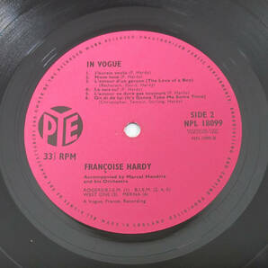 希少! 美盤! UK Original 初回 PYE NPL 18099 IN VOGUE / Francoise Hardy 最初のMAT: 1T/1Tの画像8