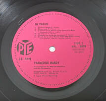 希少! 美盤! UK Original 初回 PYE NPL 18099 IN VOGUE / Francoise Hardy 最初のMAT: 1T/1T_画像8