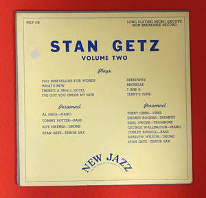 極美! NEW JAZZ NJLP 104 オリジナル STAN GETZ TENOR SAX STARS VOL2 DG/Flat Edge