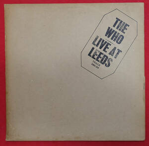 極上品! UK Original 初回 TRACK 1st BLACK STAMP The Who Live at Leeds MAT:A1/B1+付属ポスター・写真12点完品