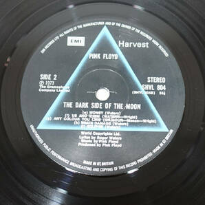 極上品! UK Original HARVEST SHVL 804 The Dark Side of The Moon / Pink Floyd MAT: A3/B3+完品の画像8