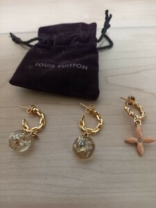  Louis Vuitton LOUIS VUITTON flora gram set 3 lady's accessory earrings monogram flower ia ring 