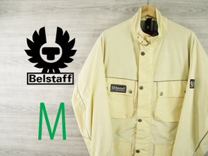 Belstaff●ベルスタッフ＜ナイロン ジップアップ ライダースジャケット＞●M1513y