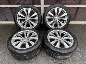 NISSAN ニッサン Y51 HY51 フーガ 前期 純正 245/45R18 5H PCD114.3 ENKEI エンケイ製 ハイグロス ヨコハマ ブルーアース 中古品