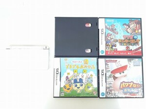 T227-N34-1201 Nintendo ニンテンドー DS Lite 本体 + ソフト4点 まとめ セット パワプロクンポケット ぷちぷちおみせっち など 現状品③