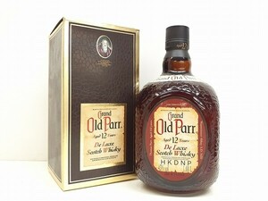 W223-N34-1325 未開栓 Grand Old Parr 12年 スコッチ ウイスキー 1000ml 43％ 箱あり 現状品③