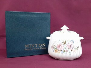 W177-N29-3001 MINTON ミントン Rose Garland シュガーポット 洋食器 茶器 箱あり 現状品③