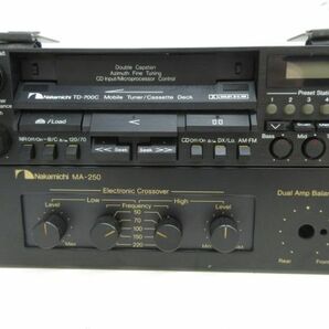 W127-N30-1808 Nakamichi ナカミチ MA-250 TD-700C Mobile Tuner カセットデッキ PC-100 Mobile Sound Dydtem 現状品①の画像7