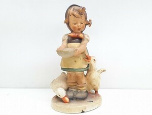 W207-N36-1372 Goebel ゲーベル フンメル人形 『我慢して』 高さ約15.5cm 陶器人形 インテリア 現状品③