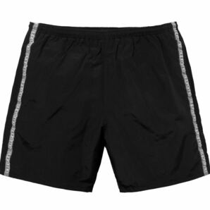 Sサイズ　Supreme 18ss Tonal Taping Water Short ショートパンツ　ショーツ 黒 ブラック