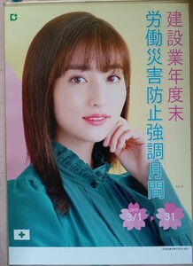 【中古/送料300円～】堀田 茜 さん B2サイズポスター/労働災害防止強調期間　2019