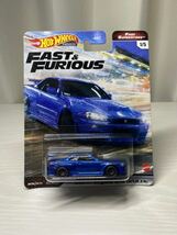 ホットウィール プレミアム FAST & FURIOUS NISSAN SKYLINE GT-R （BNR34）青 / ニッサン スカイライン GT-R / ワイルドスピード_画像1