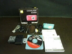 TSA-01133-03 デジタルカメラ Nikon ニコン COOLPIX S3300 箱付 ※ジャンク品