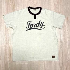 ★★Deluxeware★デラックスウエア Fordy チョコチンTシャツ M/リンガー/プリントTシャツ/アメカジ/MADE IN JAPAN