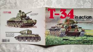 ヴィンテージ 1983年 ミリタリー洋書 戦車 Armor Number 20 / T-34 in action / Steven Zalog他 著 squadron/signal publications 