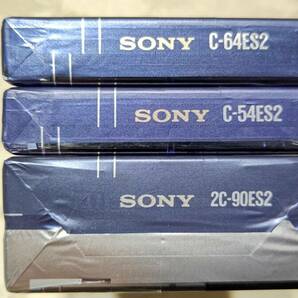当時物 日本製 カセットテープ ハイポジション 4本セット SONY ES・Ⅱ（90×２，64×１，54×１）未開封の画像6