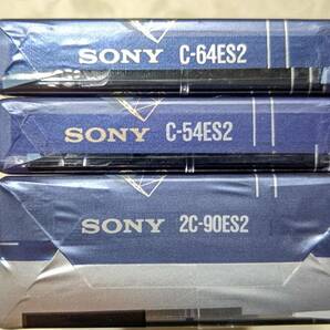 当時物 日本製 カセットテープ ハイポジション 4本セット SONY ES・Ⅱ（90×２，64×１，54×１）未開封の画像5