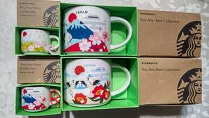 スターバックス マグカップ You Are Here Collection Japan 4点（Winter & Japan 414ml Spring & Japan 59ml）各箱入り