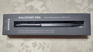 RHODIA ロディア script スクリプト 093728　ballpoint pen　ボールペン 0.7mm チタニウム　箱入り