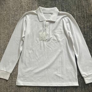 千趣会　ベルメゾン 長袖ポロシャツ　新品　150 白　制服　小学生　小学校