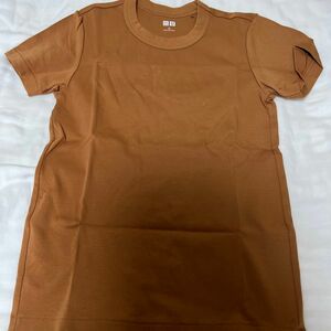 UNIQLO クルーネックTシャツ　色オレンジ　S size Tシャツ