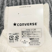 未使用 CONVERSE ALL STAR コンバース オールスター ワンポイント 両面 刺繍 リブ ソックス 25-27cm 靴下 レトロ スクール カジュアル_画像6