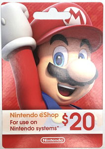 (新品) 北米版 USA Nintendo eShop Card $20 ニンテンドープリペイドカード