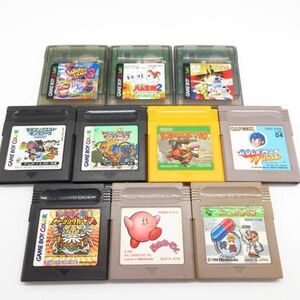 動作品 GB GBC ゲームボーイ カラー ゲーム ソフト10本セット◆ドラクエ モンスターズ カービィ マリオ ロックマン 風来のシレン ワリオ/B3