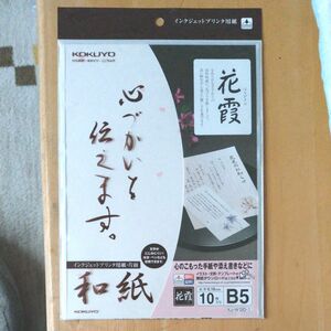 コクヨ KJ-W120 インクジェットプリンタ用紙 和紙 B5 10枚