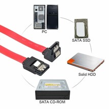 61CM 3本セット SATA ケーブル L型 Sata3 シリアル ATA3.0 ケーブル 6 Gbps対応 SSDとHDD増設_画像4