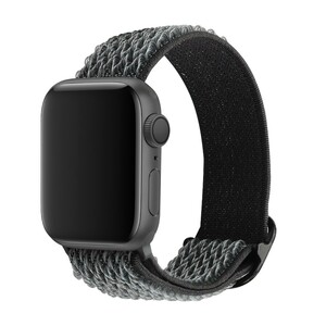 42/44/45mm/Ultra 曇りグレー Apple Watch用 バンド　ナイロン製弾性 アップルウォッチ SE/8/7/6/5/4/3/2/1に対応