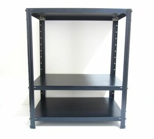  beautiful goods steel rack 3 step black height adjustment possibility size ≒60cm x 40cm height ≒73cm