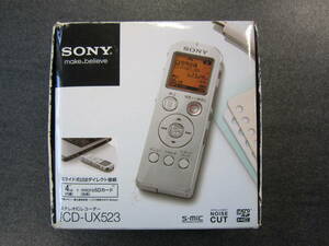 ☆SONY ステレオICレコーダー シルバー ICD-UX523　動作品