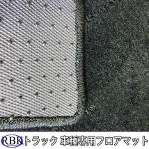 マツダ タイタン/ダッシュ (H12-H22) 標準 フロアマット リア用 灰 青 赤 チェック 黒 トラックフロアマット_画像4