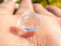 7113 ハーキマーダイヤモンド きれい小粒のお楽しみクリア美美透明水晶クリアクラウド３個組_画像7