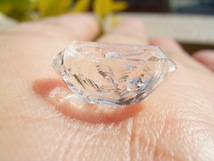 7112 ハーキマーダイヤモンド きれい小粒のお楽しみクリア美美透明水晶クリアクラウド３個組_画像8