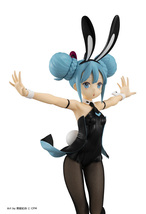 【新品未開封】初音ミク BiCute Bunnies Figure フィギュア 黒 バニー 網タイツ 黒星紅白 _画像2