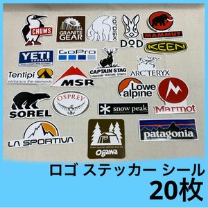 ロゴ ステッカー シール 20枚 バイクステッカー集 レーシング Sticker Bike Logo Stickers