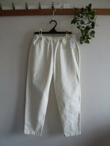 * free shipping * unused tag attaching *onyvuaoniva eggshell white waist rubber & string easy stretch pants F size 