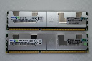 SAMSUNG 32GB 4Rx4 PC3L-10600L DDR3-1333 LRDIMM 2枚組 計64GB