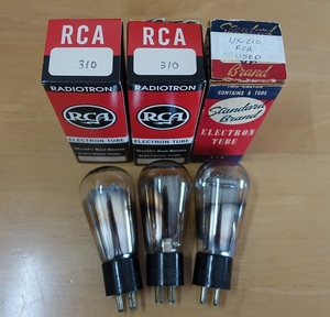 RCA CUNNINGHAM UX-210 CX-310 3本