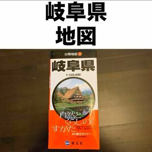 分県地図 21岐阜県1:220,000自然とくらしのすがた果蔵園・水田・畑・牧場・茶畑・公園工業団地・人口