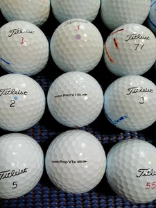 ※送料520円★proV1、V1X・ロストボ－ル・Titleist・マーク、ロゴあり混在30個