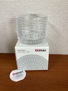 新品未使用箱付き★イッタラ★カステヘルミ★iittala★Kastehelmi ★キャンドルホルダー★透明クリア★ガラス★グラス★オイバトイッカ1964