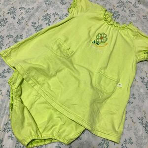 【USED】ELLE セットアップ　上下セット　Tシャツ　ブルマ　2点セット　90サイズ