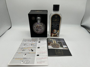 3139-03★ASHLEIGH&BURWOOD ホワイトピーチ＆リリー 500ml LAMP FRAGRANCE ＆FRAGRANCE LAMP フレグランスランプ 丸型★