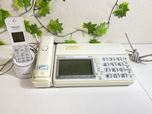 3124-00★通電確認済★Panasonicパナソニック デジタルコードレス普通紙ファクス 親機 KX-PD604-DL/子機 KX-FKD550-W VE-GZS10-W 2点セット