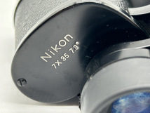 3319-05★双眼鏡 Nikon ニコン 7×35 7.3° 日本光学 レトロ アンティーク ヴィンテージ 光学機器 アウトドア ケース付※現状品_画像7