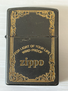 3104-05★ZIPPO/ジッポ オイルライター ライター 喫煙具 グレー/ゴールド★